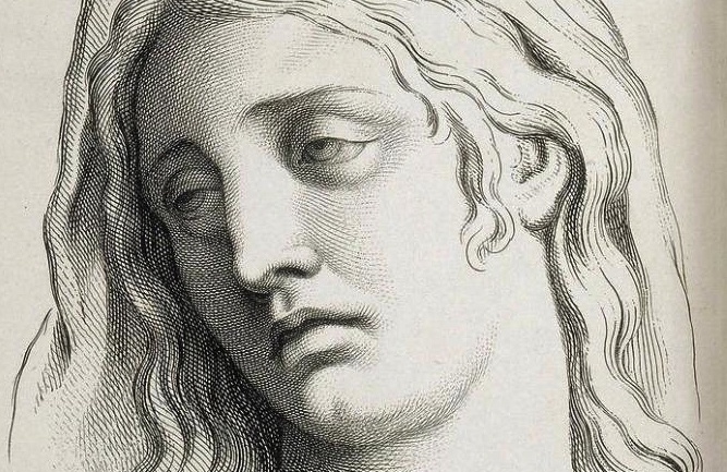 Charles Le Brun, La Tristesse, gravure